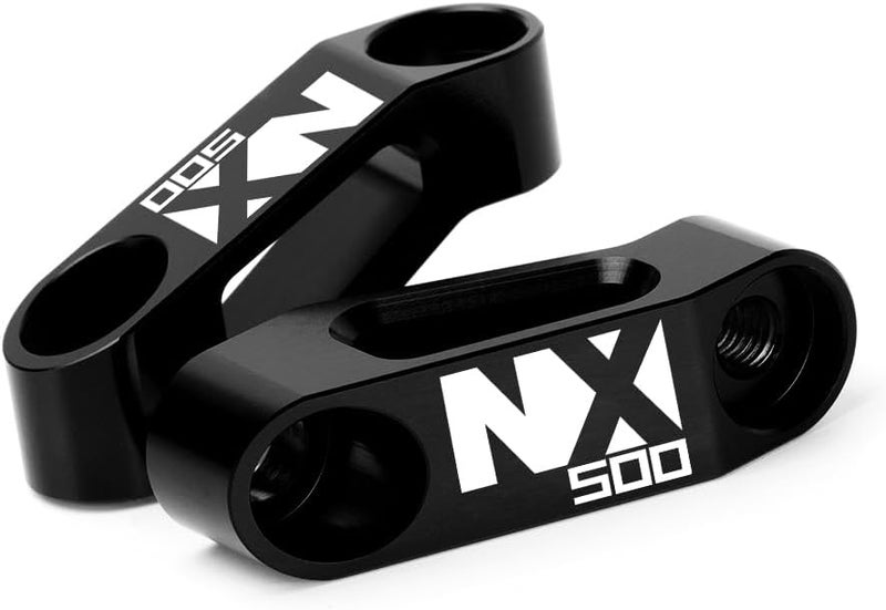 Modeer Compatible with NX500 2024 2025 Any year Motorcycle Rearview Mirror Risers Extenders nx500 nx 500 Accessories (black) - Image 1